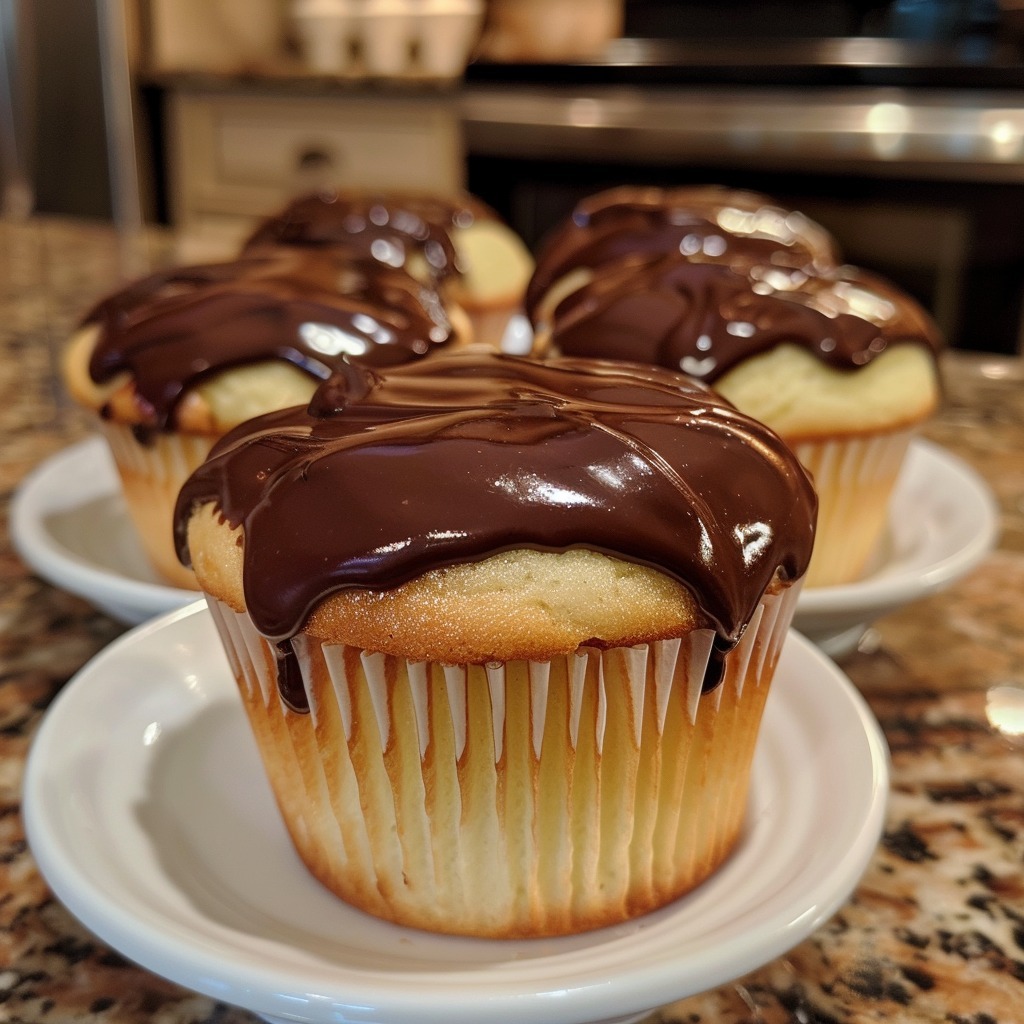 Delicious Boston Cream Cupcakes