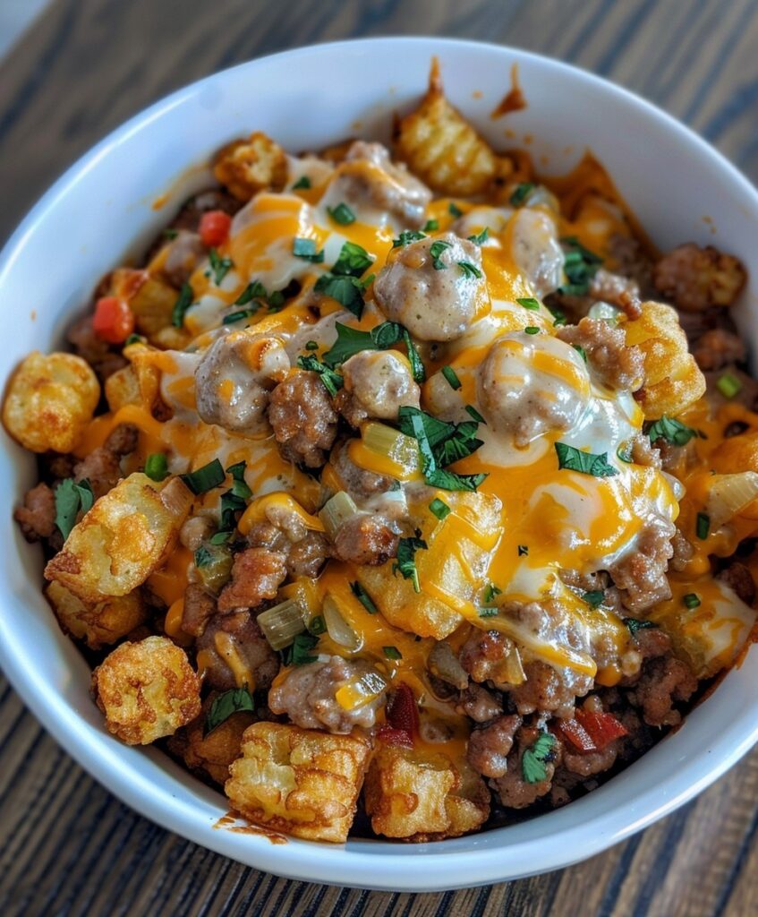 Tater Tot Sausage Bowl