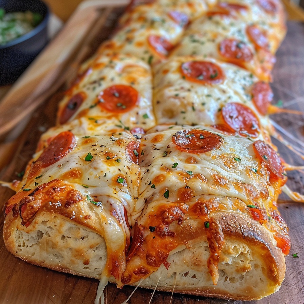 a pepperoni and cheese pizza