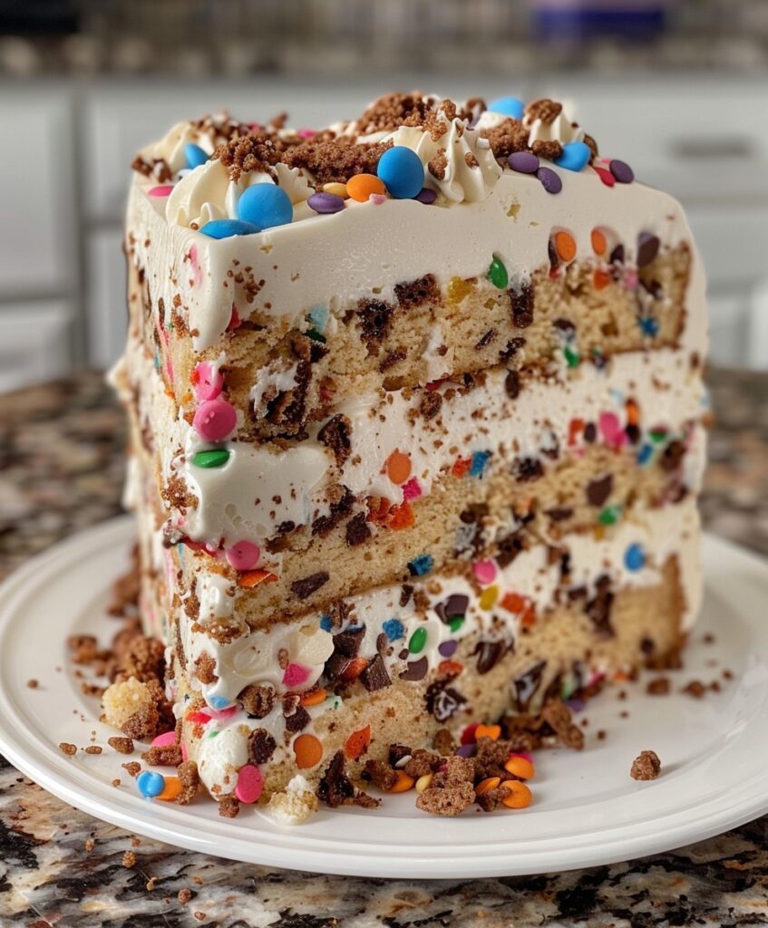 Ice Cream Cake with Cookie Crunch