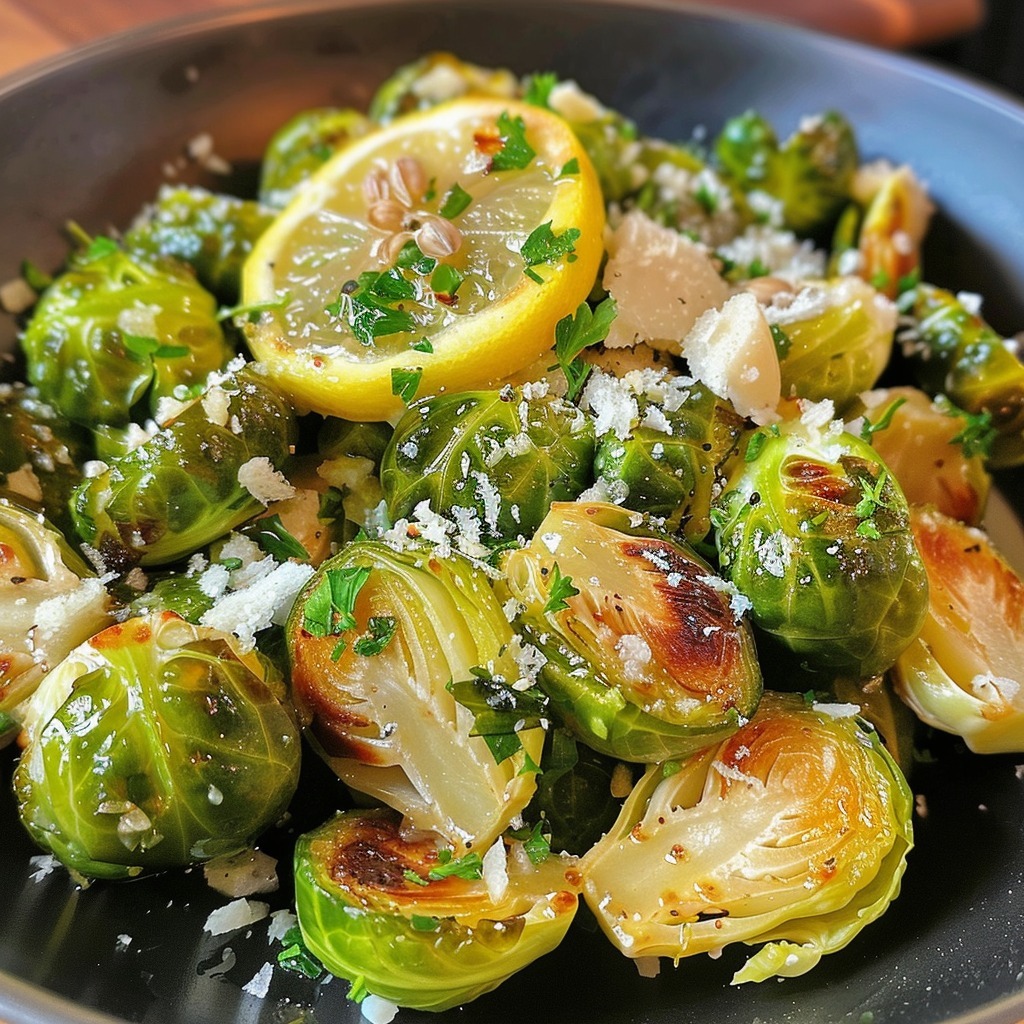 Lemon Brussels Sprouts - A Burst of Citrusy Flavor