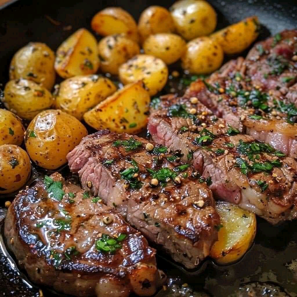 Garlic Butter Steak and Potatoes Recipe