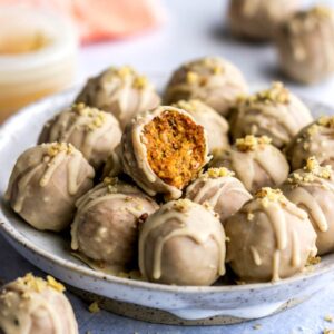 Luscious White Chocolate Carrot Truffles