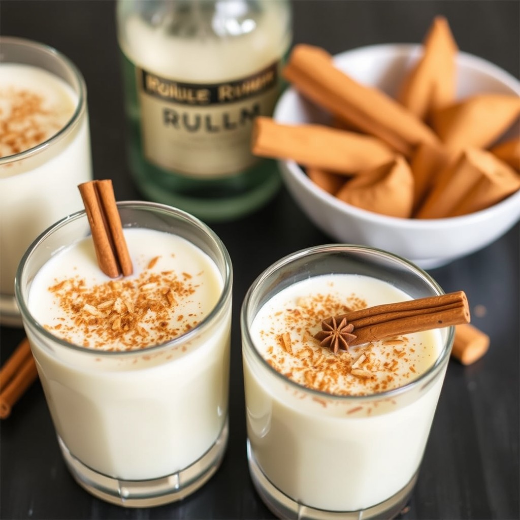 Spiced Rum Eggnog