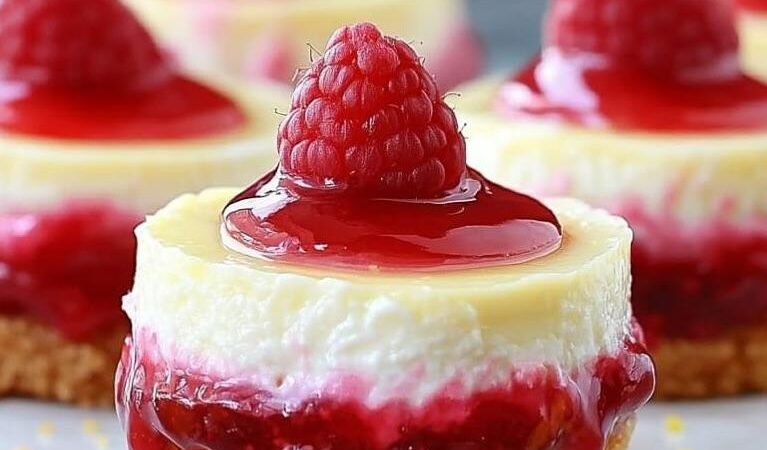 How to make Mini Lemon Raspberry Cheesecakes !