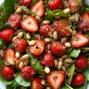 The Bold & Beautiful Spinach Strawberry Salad